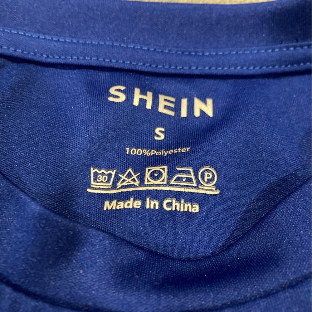 SHEIN Women’s Royal Blue Crop Top Sz. Small - Picture 3 of 3